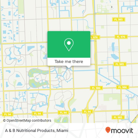 A & B Nutritional Products map