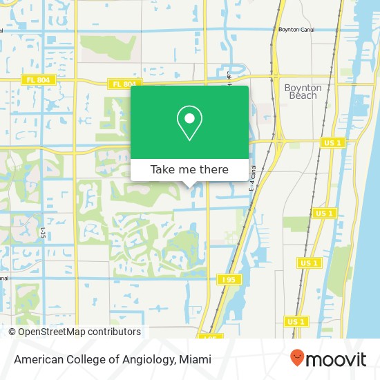 American College of Angiology map