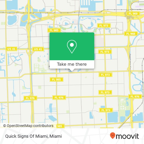 Quick Signs Of Miami map