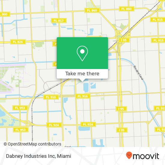 Mapa de Dabney Industries Inc