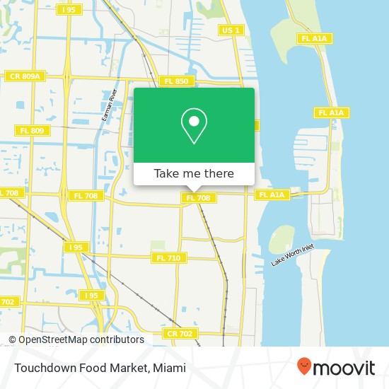 Mapa de Touchdown Food Market