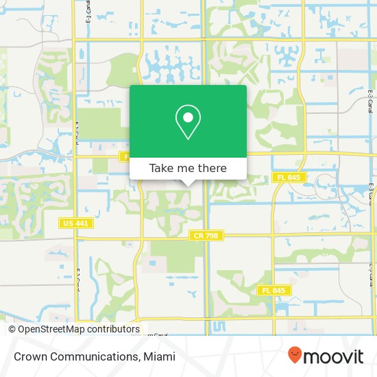 Crown Communications map