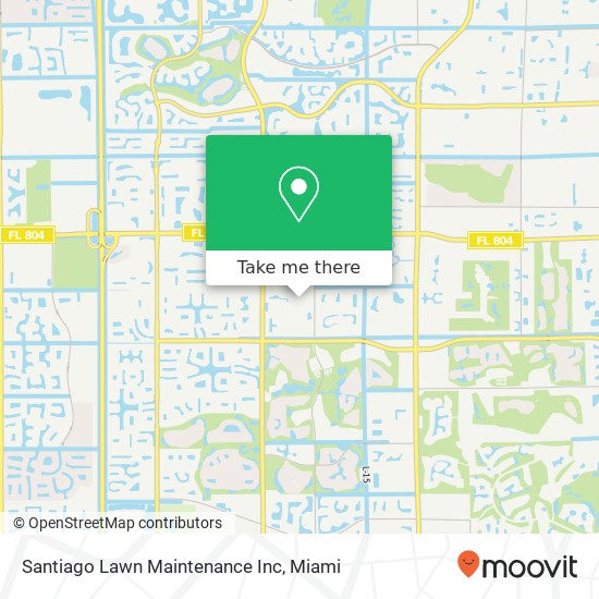 Mapa de Santiago Lawn Maintenance Inc