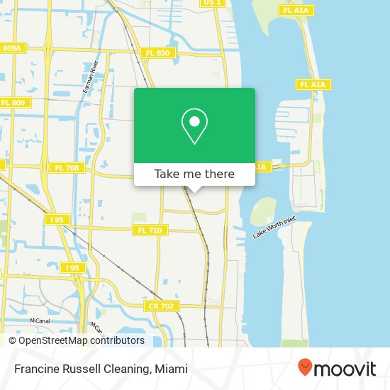 Francine Russell Cleaning map