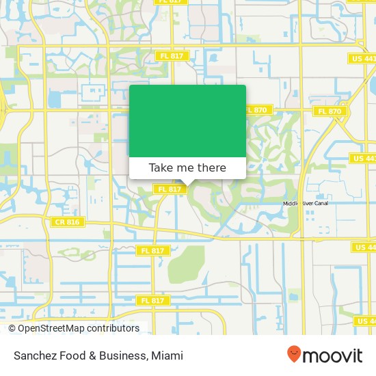 Sanchez Food & Business map