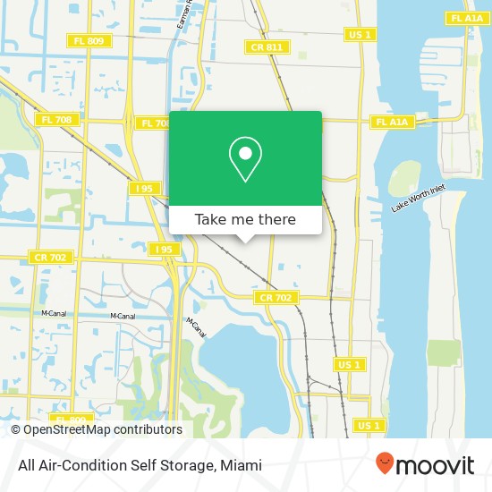 All Air-Condition Self Storage map