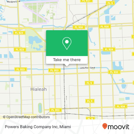 Mapa de Powers Baking Company Inc