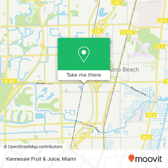 Mapa de Kennesaw Fruit & Juice