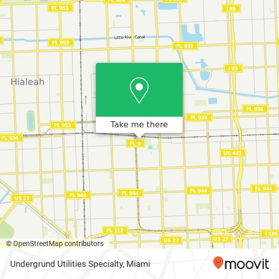 Mapa de Undergrund Utilities Specialty