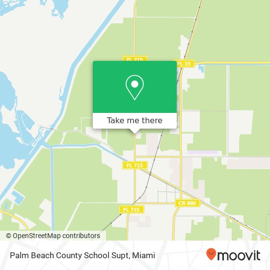 Mapa de Palm Beach County School Supt