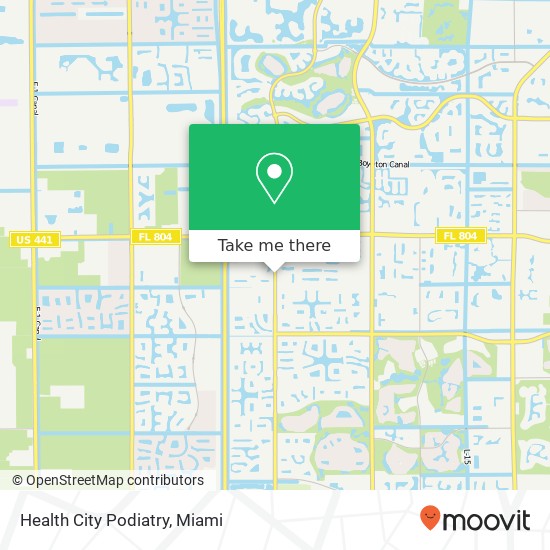 Health City Podiatry map