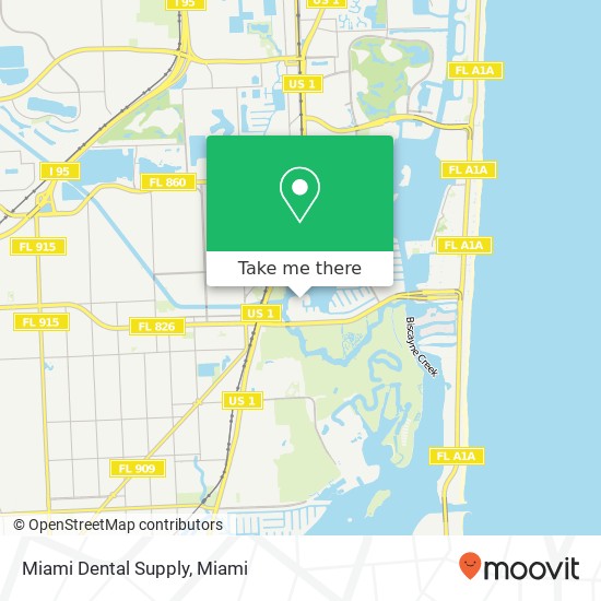 Miami Dental Supply map