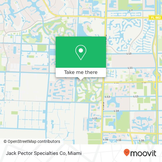 Mapa de Jack Pector Specialties Co