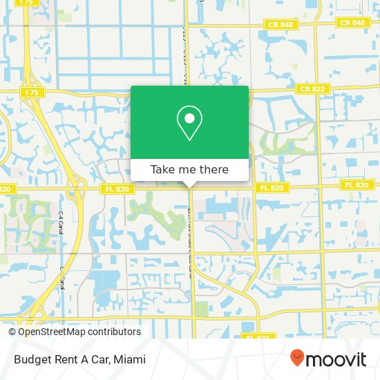 Budget Rent A Car map