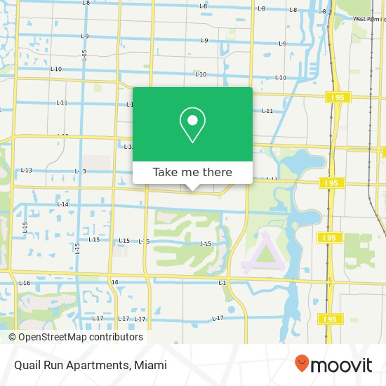 Quail Run Apartments map