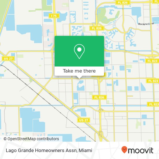 Lago Grande Homeowners Assn map