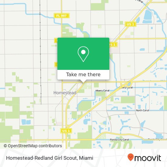 Homestead-Redland Girl Scout map