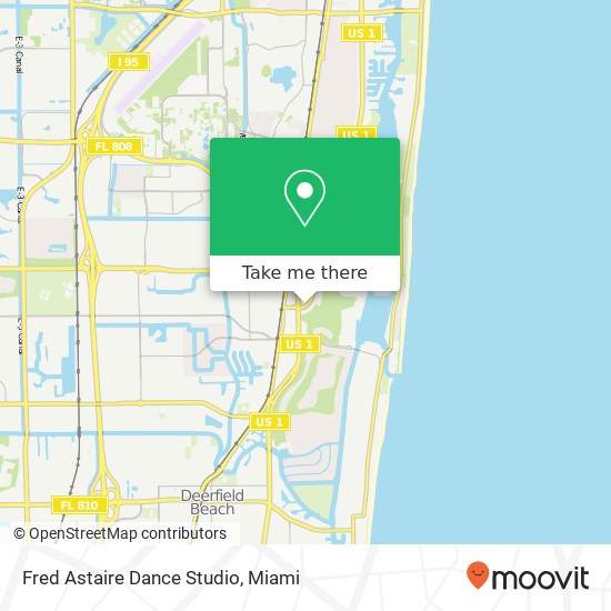 Fred Astaire Dance Studio map