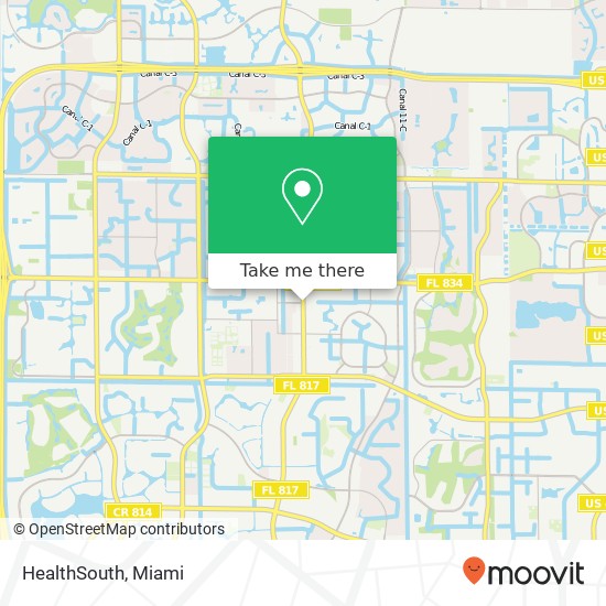 HealthSouth map