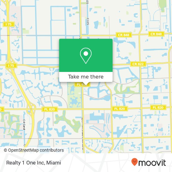 Realty 1 One Inc map