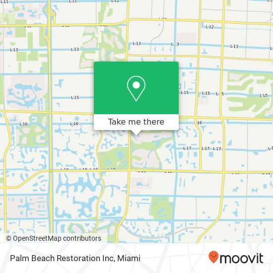 Palm Beach Restoration Inc map