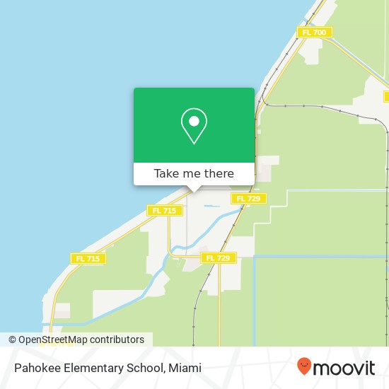 Pahokee Elementary School map