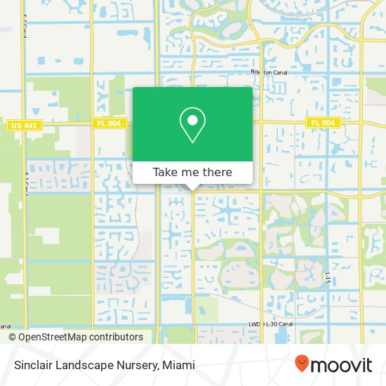 Sinclair Landscape Nursery map