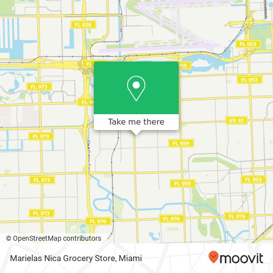 Marielas Nica Grocery Store map