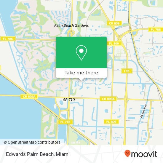 Mapa de Edwards Palm Beach