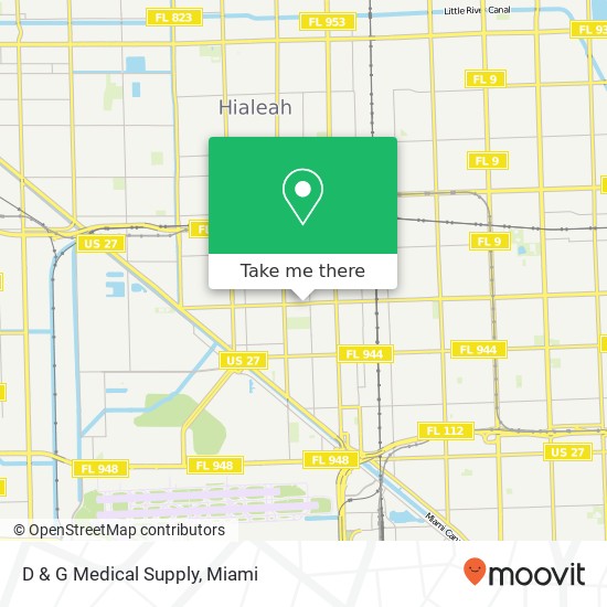 D & G Medical Supply map