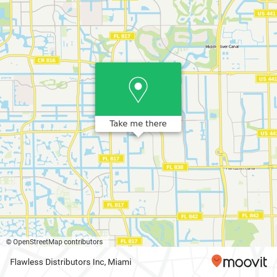 Flawless Distributors Inc map