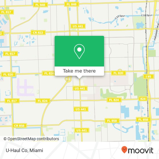 U-Haul Co map