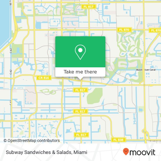 Subway Sandwiches & Salads map