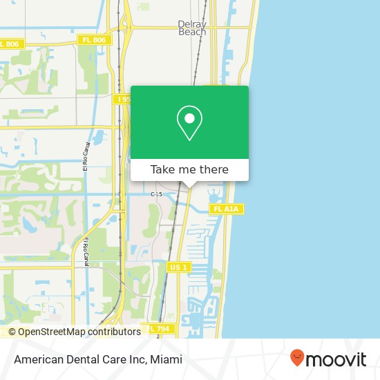 American Dental Care Inc map