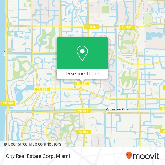 Mapa de City Real Estate Corp