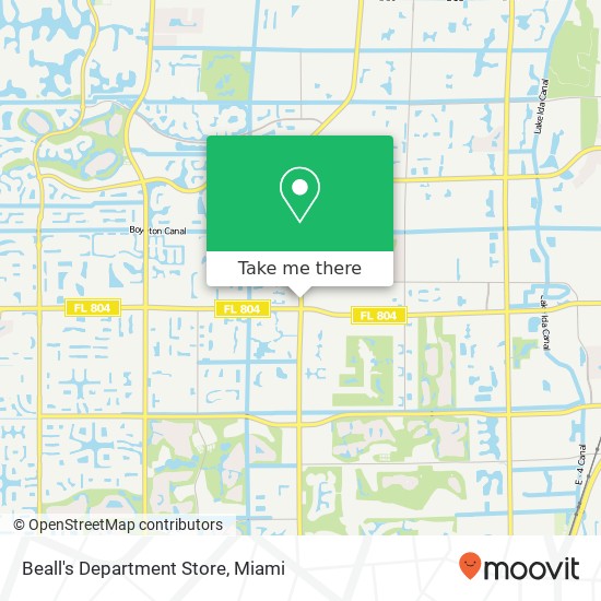 Mapa de Beall's Department Store