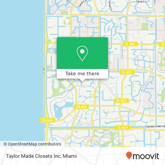 Taylor Made Closets Inc map