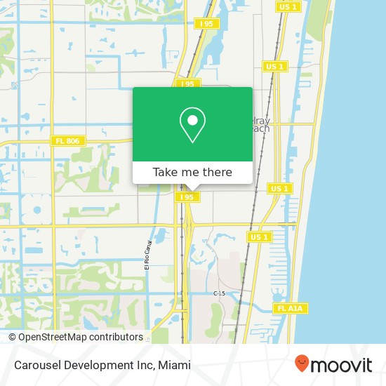 Carousel Development Inc map