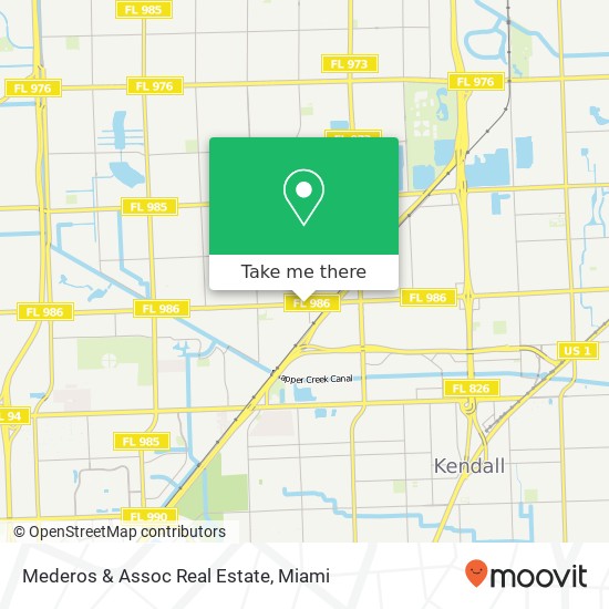 Mederos & Assoc Real Estate map