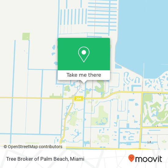 Mapa de Tree Broker of Palm Beach