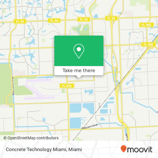 Concrete Technology Miami map