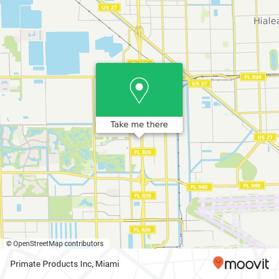 Primate Products Inc map