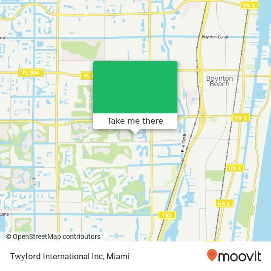 Twyford International Inc map