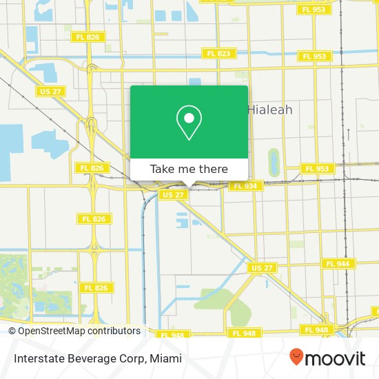 Interstate Beverage Corp map