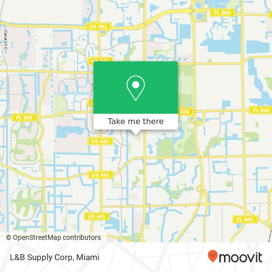 Mapa de L&B Supply Corp