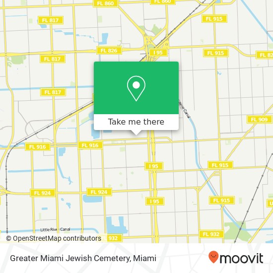 Mapa de Greater Miami Jewish Cemetery