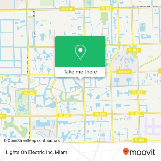 Lights On Electric Inc map