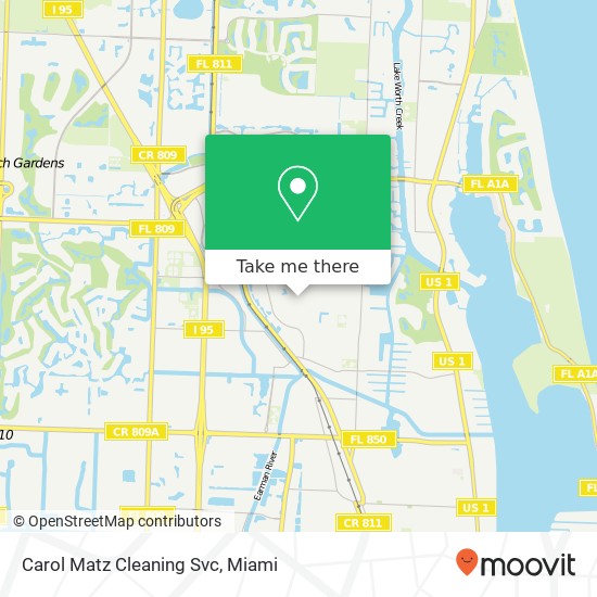 Mapa de Carol Matz Cleaning Svc