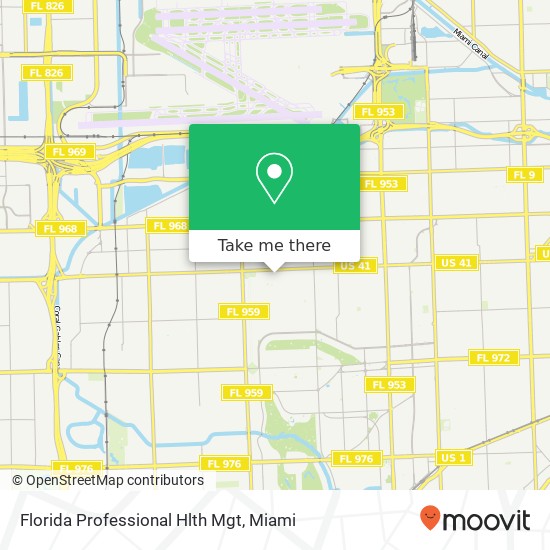 Florida Professional Hlth Mgt map