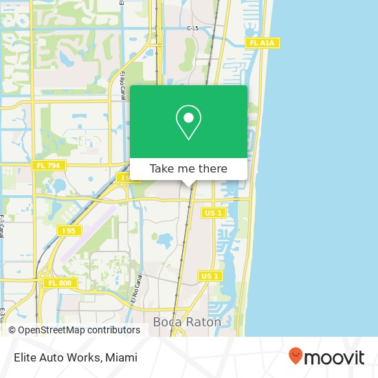 Elite Auto Works map